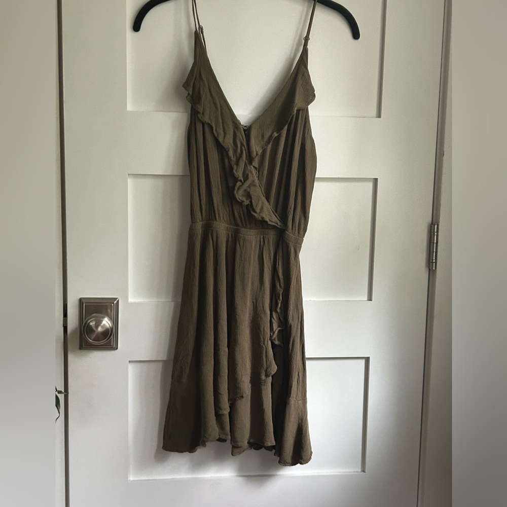 EXPRESS Olive Green Dress